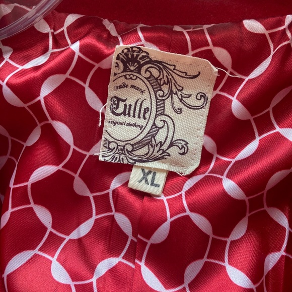 Red Tulle Jacket - Picture 2 of 3